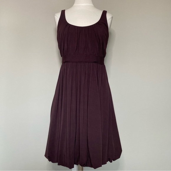 Laundry by Shelli Segal Brown Bubble Hem Tank Cocktail Dress, size XS - Picture 1 of 15